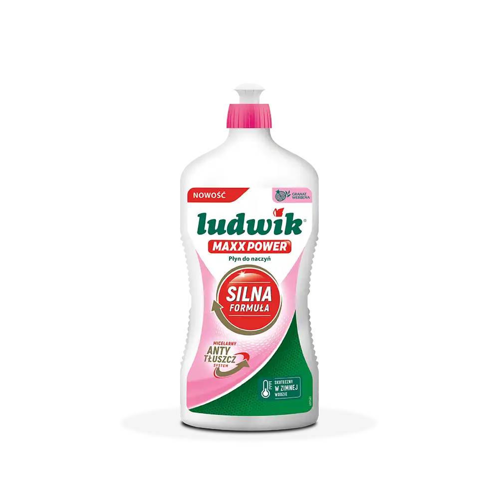 Ludwik MAXX POWER płyn do mycia naczyń granat z werbeną 725 g